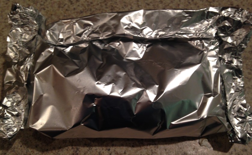 foil pack, banana boat, camping food