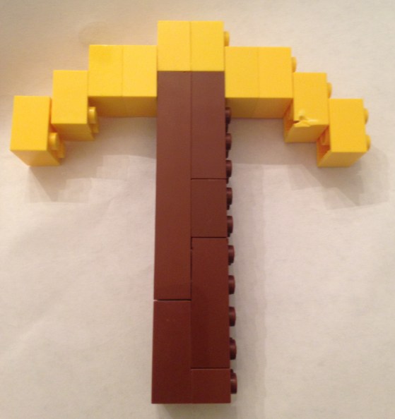 Lego, Golden Pickaxe, Minecraft