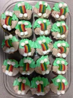 Girl Scouts, bridging ceremony, cupcakes, juniors, cadettes