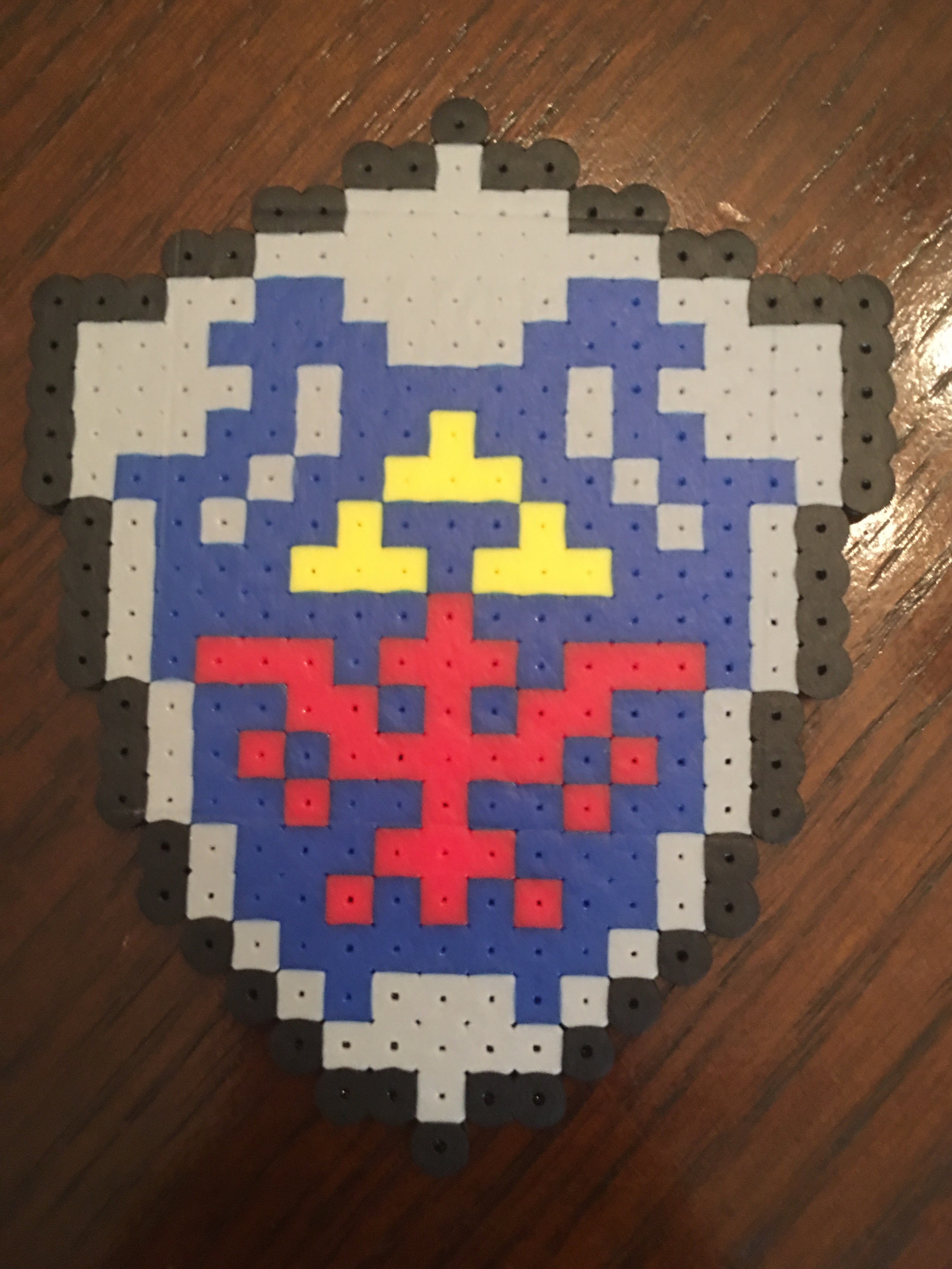 Perler beads, zelda, link, shield