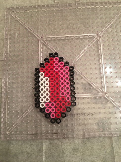 Red Zelda Rupee Perler Hama Bead Patterns