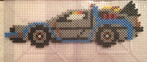 DeLorean Time Machine Perler Beads, Hama, Back to the Future