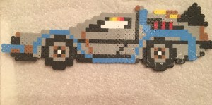Time Machine Perler Beads, Hama, Back to the Future