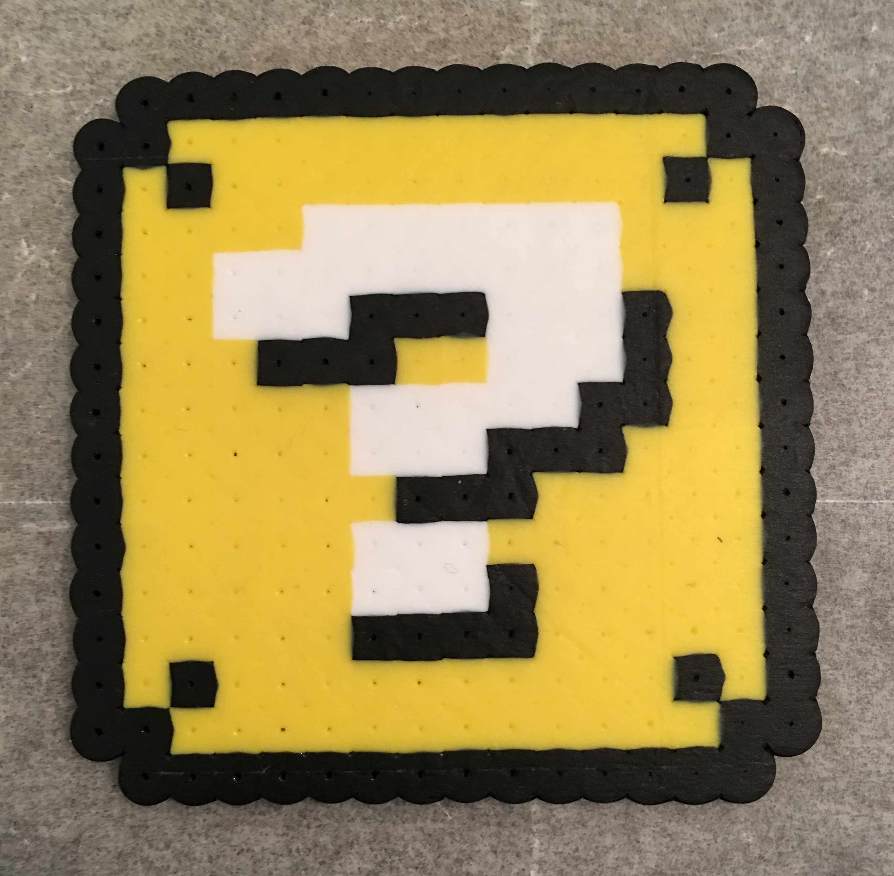 Mario, Perler Beads, Question Block