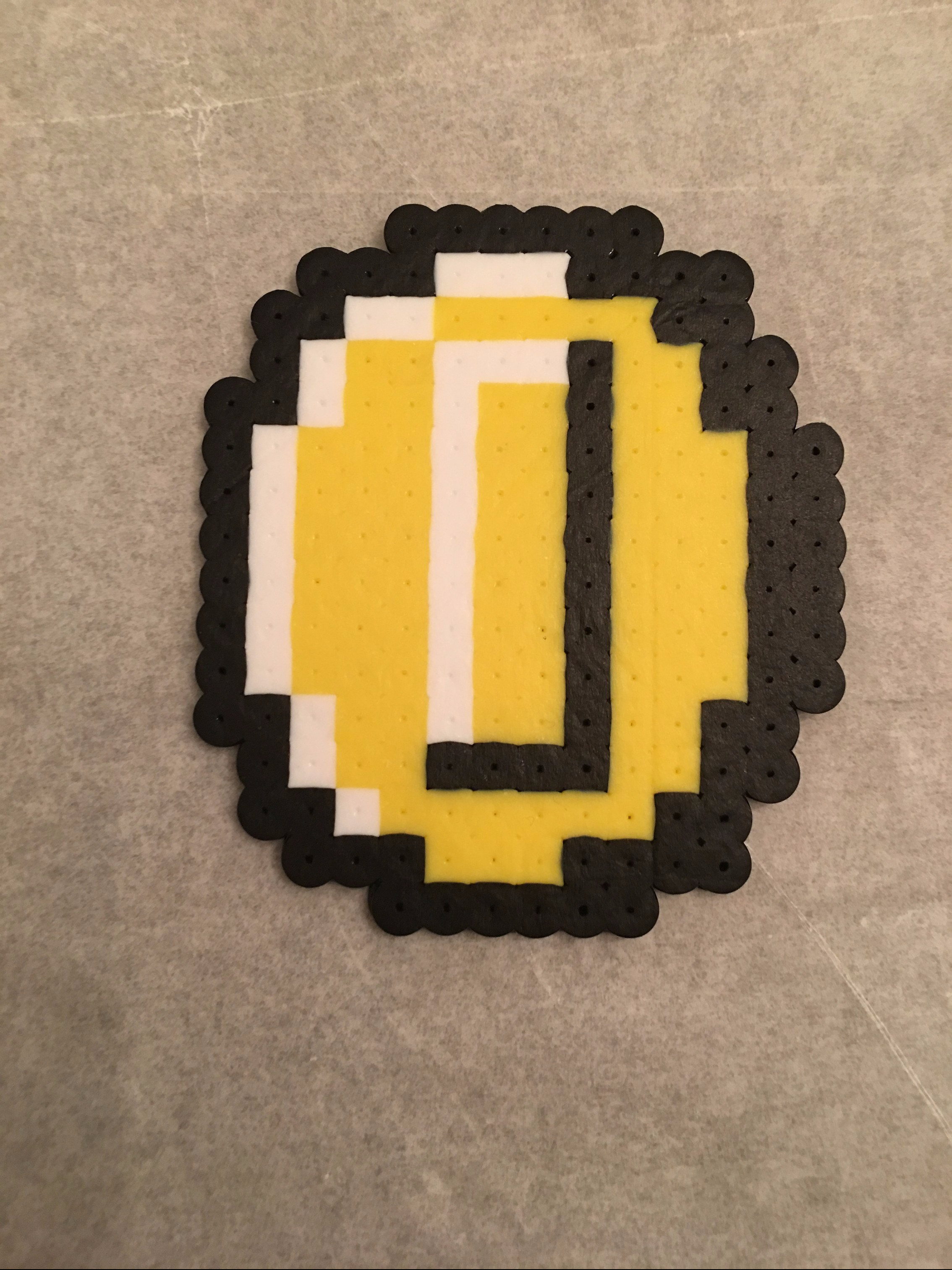 Mario Coin Perler Bead Pattern
