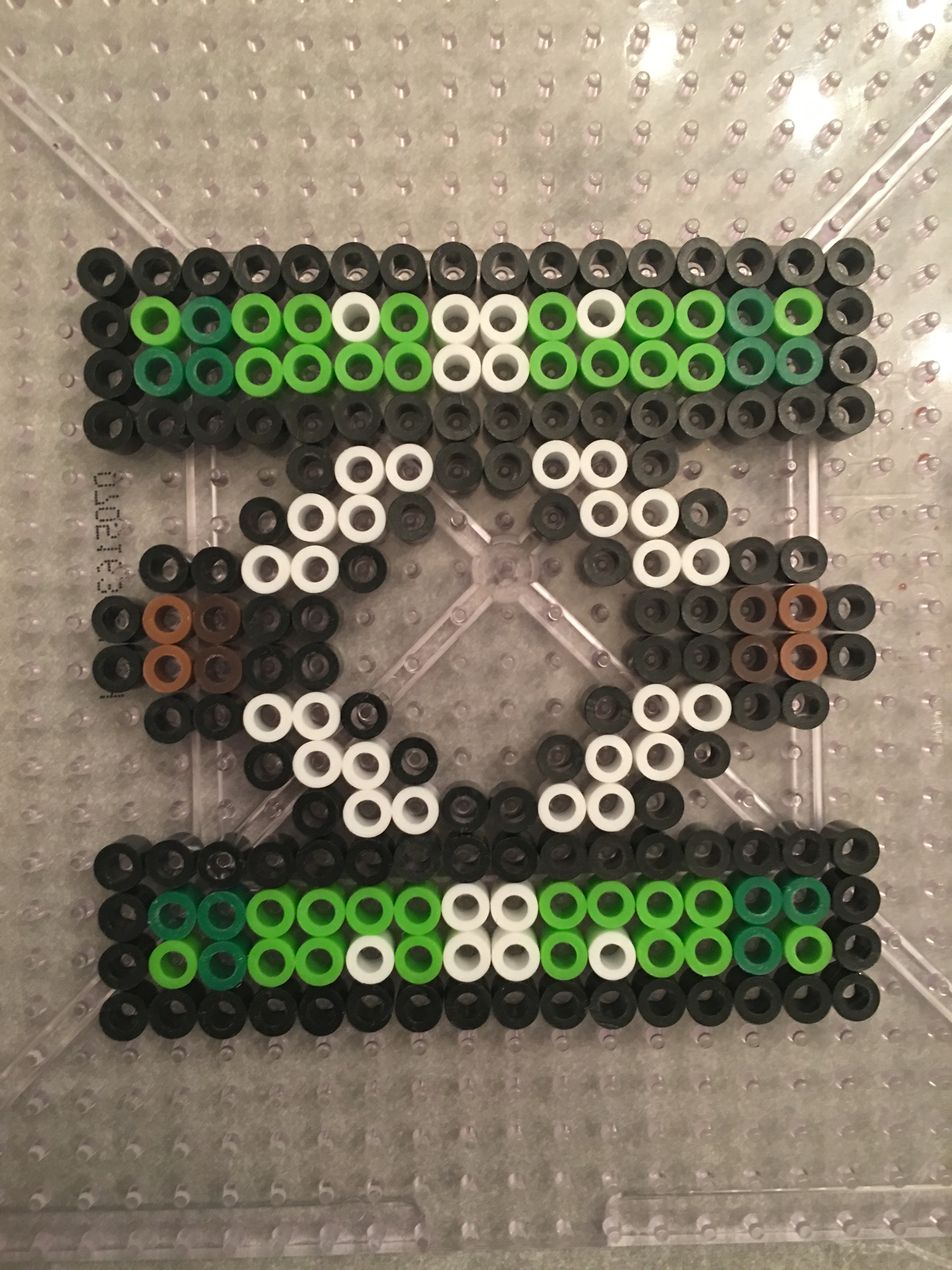 Super Mario Spring made with Perler/Hama