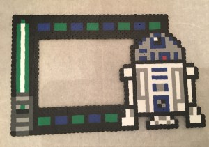 Star Wars R2D2 4x6 Picture Frame Perler Beads Pattern
