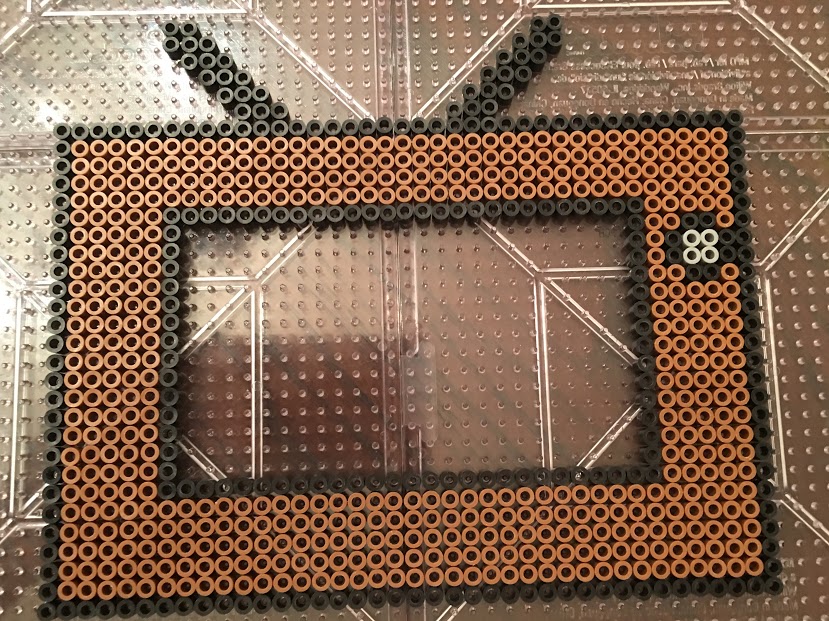 TV picture frame Perler Bead/Hama
