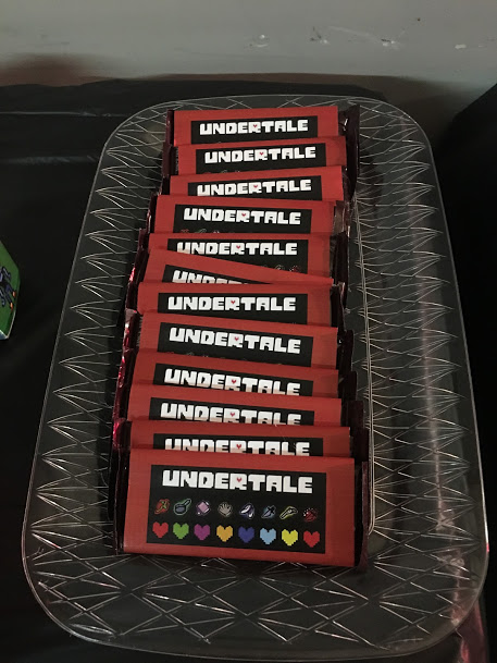 Undertale Birthday Party Hershey Bar Labels