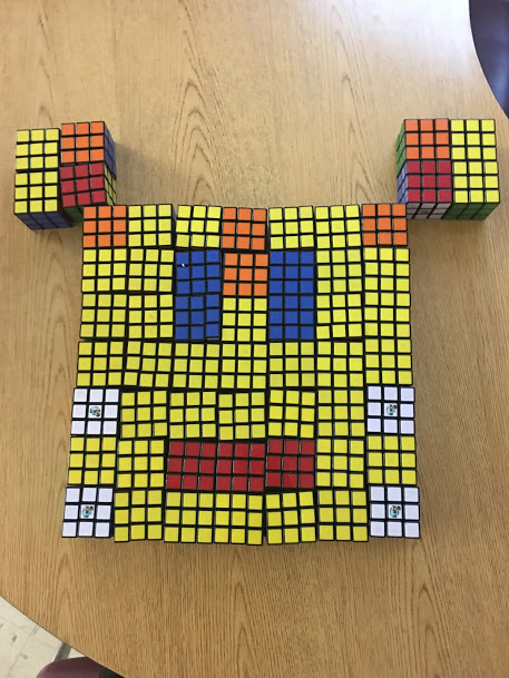 Face from Rubik's Cubes
