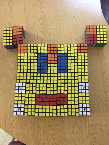 Face from Rubik's Cubes