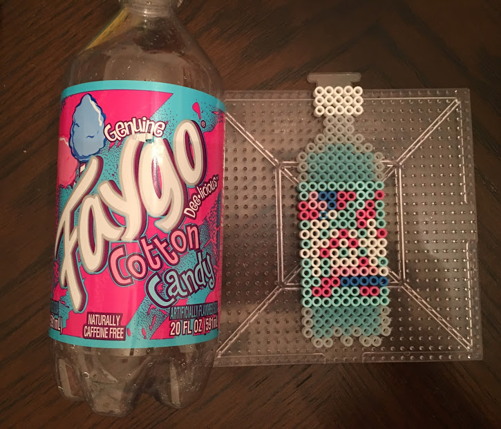 Cotton Candy Faygo Drink Perler Hama Bead Pattern