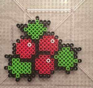 Christmas Ornament Perler Holly